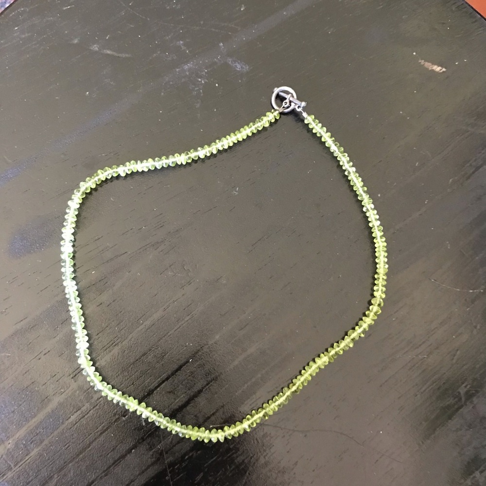 Green Glass Bead Necklace